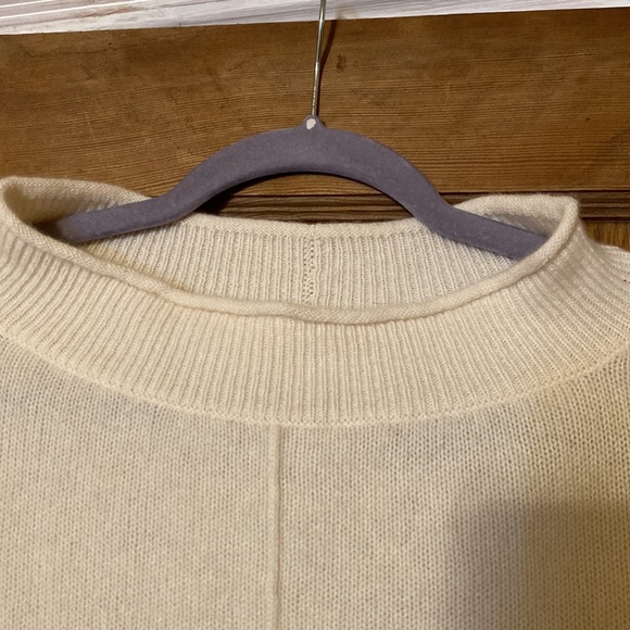 White Anthropologie Cashmere Sweater - Picture 2 of 5